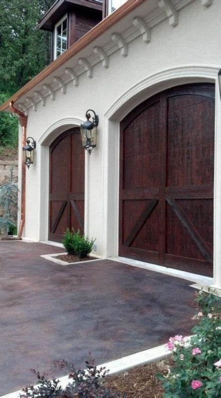 cement arches for garage doors.